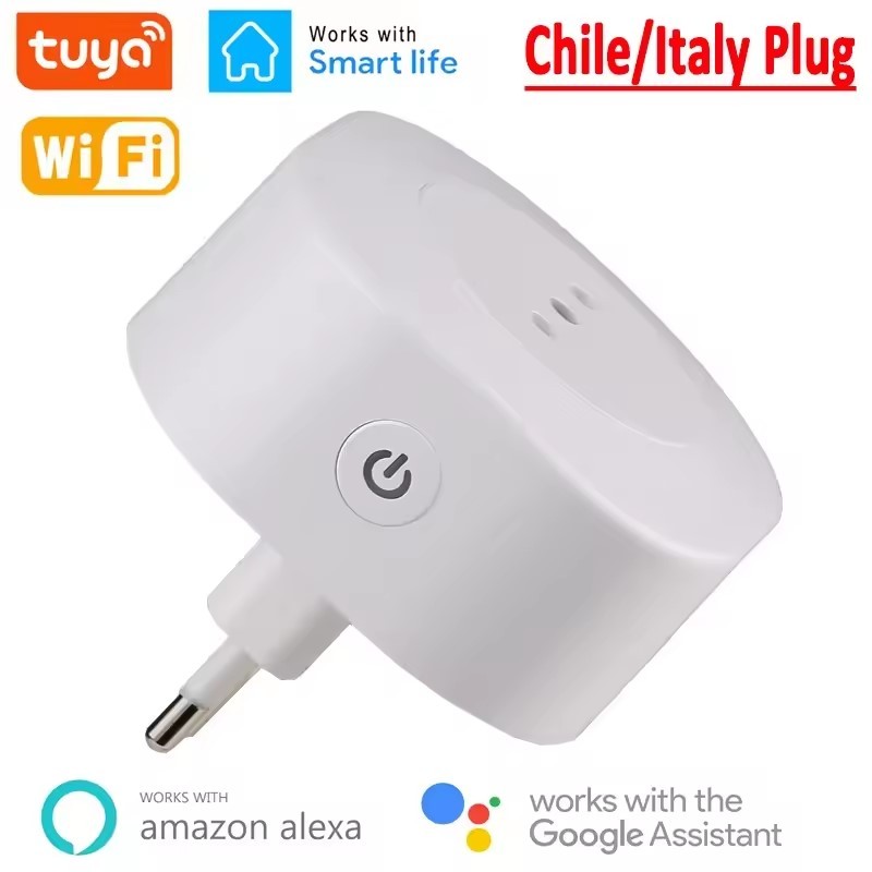 Enchufe inteligente Wifi de 16A, con temporizador, Control por voz.