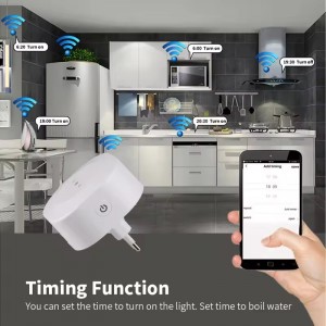Enchufe inteligente Wifi de 16A, con temporizador, Control por voz.