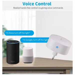 Enchufe inteligente Wifi de 16A, con temporizador, Control por voz.
